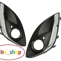 FOR VAUXHALL CORSA D 2011-2014 FRONT BUMPER FOG GRILLE WITH CHROME LEFT & RIGHT