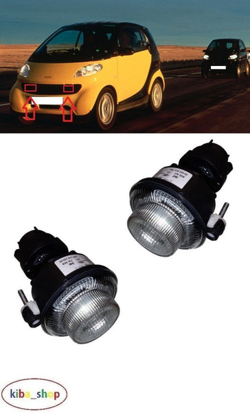 FOR SMART FORTWO 98-07 FRONT FOG LIGHT LAMPS L+R-0002902V002