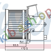 AIR BLOWER FITS FIAT 500 PANDA PANDA/HATCHBACK FORD KA 11-14 0903-