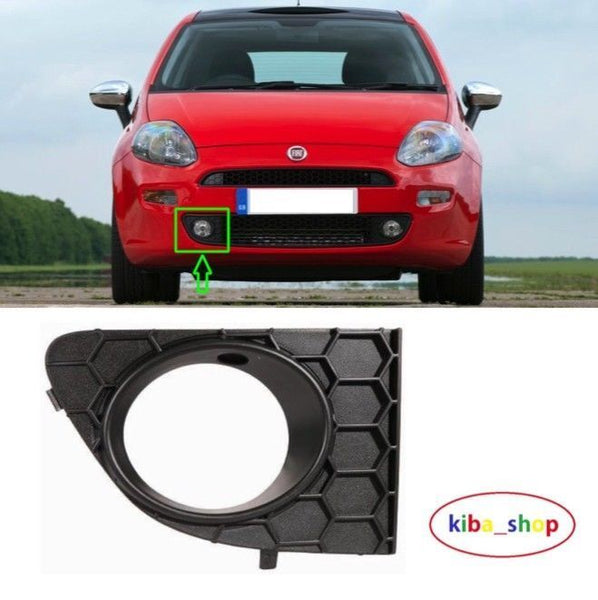 FOR FIAT PUNTO 12- FRONT BUMPER FOG GRILL WITH LAMP HOLE RH DRIVER SIDE NEW
