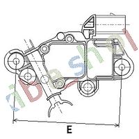 VOLTAGE REGULATOR 14V FITS VOLVO XC60 I FORD MONDEO IV S-MAX 18D/20D/24D