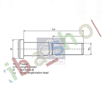 10x WHEEL BOLT FRONT/REAR M22X15 X79MM THREAD LENGTH 53MM GALVANISED MILLED