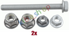 2x FRONT AXLE LOWER BOTH SIDES FRONT RIGHT OR LEFT SUSPENSION MOUNTING