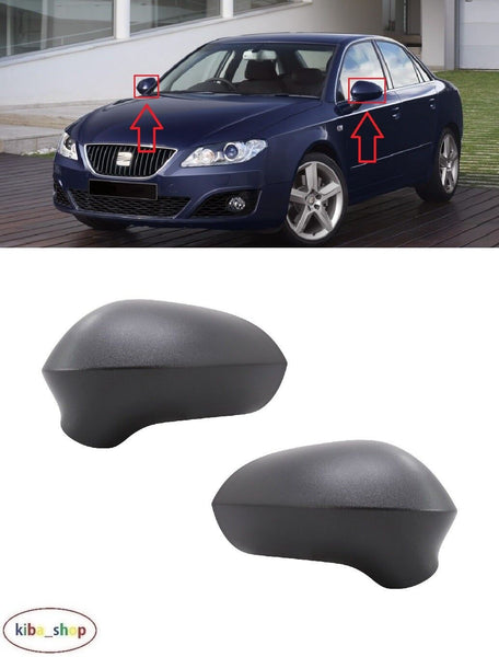 FOR SEAT EXEO 3R 2008 - 2013 NEW WING MIRROR COVER CAPS PAIR LEFT + RIGHT