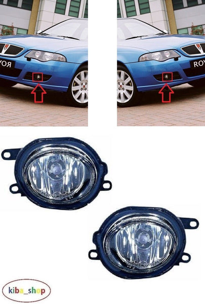 FOR ROVER 45 00-05 FRONT FOG LIGHT LAMPS L+R
