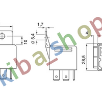 WORK CURRENT RELAY 30A 12V NUMBER OF POSTS 5PCS FITS GAZ GAZELLE SOBOL VOLGA