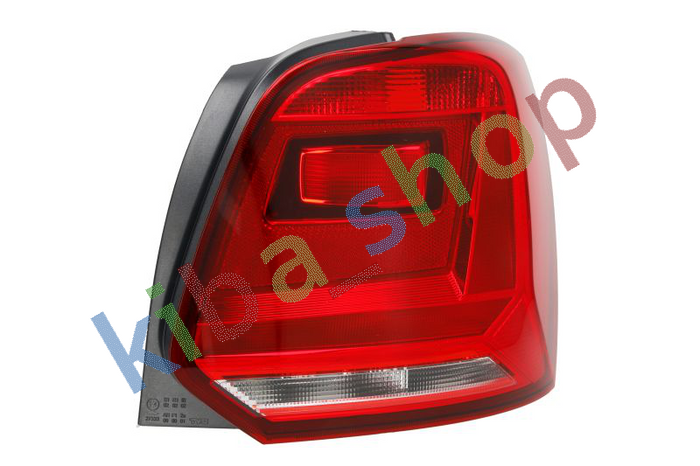 RIGHT RIGHT REAR LAMP R GLASS COLOUR RED FITS FOR VW POLO V 6C 0514-0917