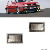 FOR VOLKSWAGEN GOLF MK3 II 3 1992-1998 FRONT FOG LIGHT LAMPS COVER LEFT + RIGHT