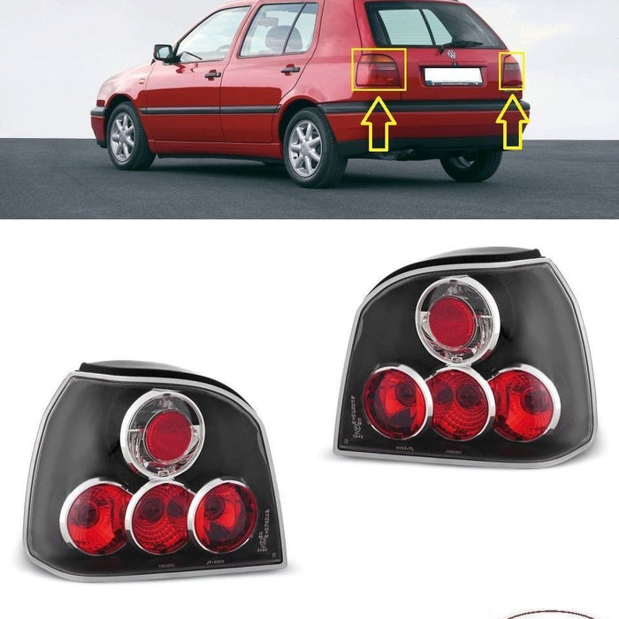 FOR VW GOLF MK3 III 92-98 TUNING REAR TAIL LIGHT LAMPS L+R