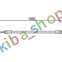 RIGHT OR LEFT HANDBRAKE CABLE FRONT L/R 1890MM FITS FOR AUDI Q7 VW TOUAREG