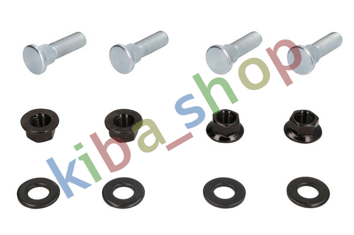 WHEEL BOLT FRONT/REAR WITH NUT QUANTITY PER PACKAGING 4 FITS YAMAHA YFM YFS