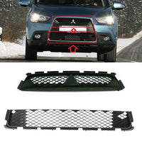 FOR MITSUBISHI ASX 10-12 FRONT BUMPER SET LOWER AND UPPER GRILLS GRILL BLACK
