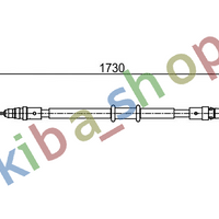 RIGHT OR LEFT HANDBRAKE CABLE REAR L/R 1730MM FITS FOR RENAULT MASTER III