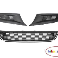 FOR VW POLO 6R 2009-14 FRONT LOWER BUMPER GRILL L+R + CENTER