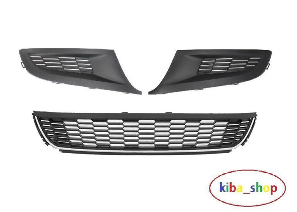 FOR VW POLO 6R 2009-14 FRONT LOWER BUMPER GRILL L+R + CENTER