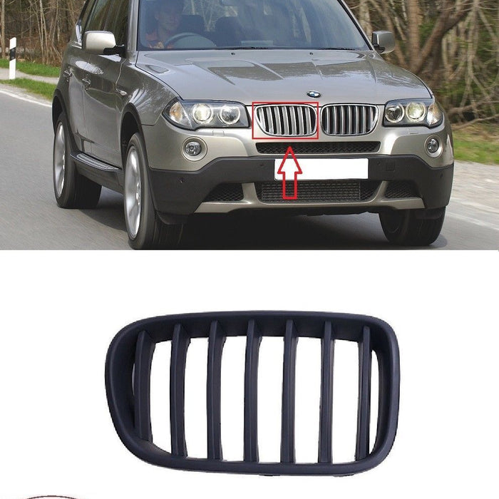 FOR BMW X3 E83 09-10 FRONT BUMPER UPPER RADIATOR GRILL RH DRIVER