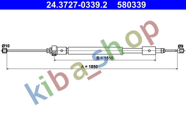 RIGHT HANDBRAKE CABLE REAR R 1850MM FITS FOR CITROEN BERLINGO BERLINGO/MINIVAN