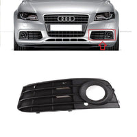 FOR AUDI A4 2007 - 2011 NEW FRONT BUMPER FOG LIGHT LAMP GRILL GRILLE LEFT SIDE