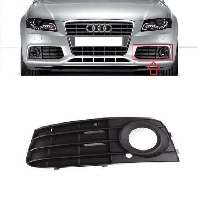 FOR AUDI A4 2007 - 2011 NEW FRONT BUMPER FOG LIGHT LAMP GRILL GRILLE LEFT SIDE