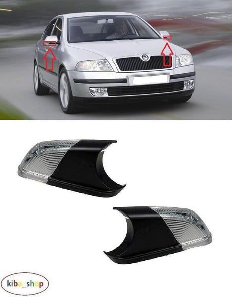 FOR SKODA OCTAVIA II 04-08 WING MIRROR INDICATORS PAIR L+R