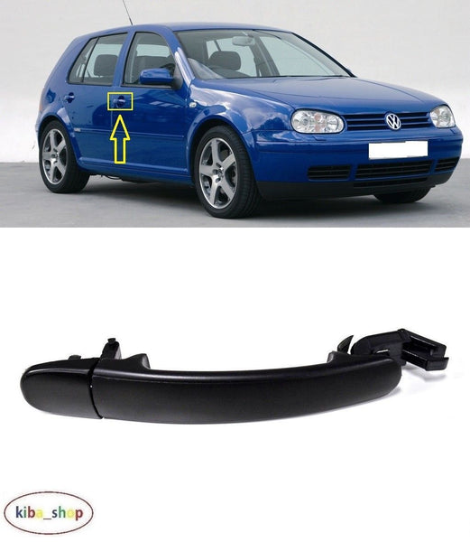 FOR VW GOLF IV 98-04 FRONT DOOR HANDLE BLACK RH DRIVE LHD