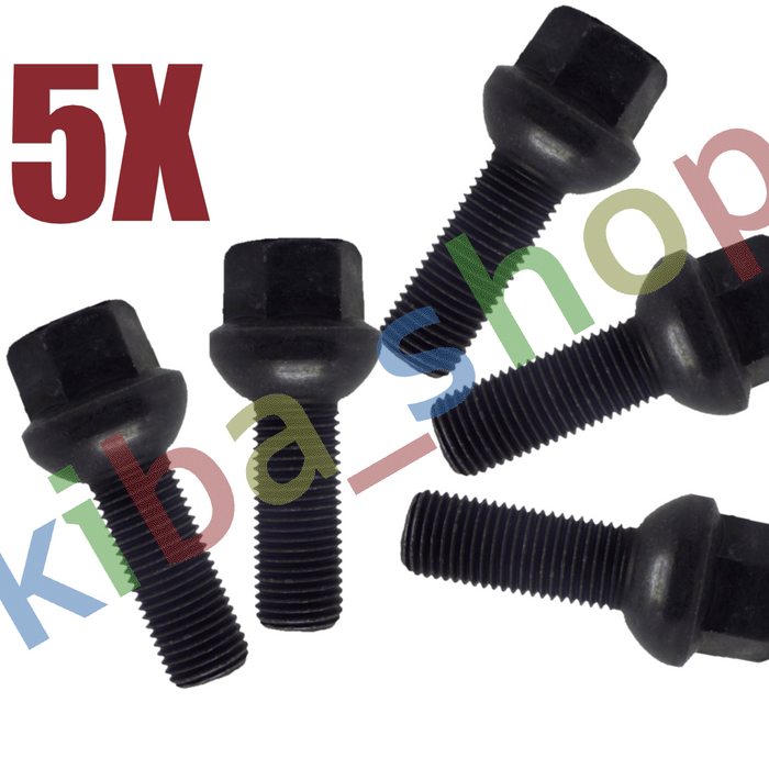FOR SEAT ALHAMBRA 7M 96-01 5x STEEL AND ALLOY RIMS WHEEL BOLTS M14x1.5x34