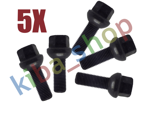FOR SEAT ALHAMBRA 7M 96-01 5x STEEL AND ALLOY RIMS WHEEL BOLTS M14x1.5x34