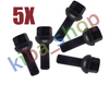 FOR SEAT ALHAMBRA 7M 96-01 5x STEEL AND ALLOY RIMS WHEEL BOLTS M14x1.5x34