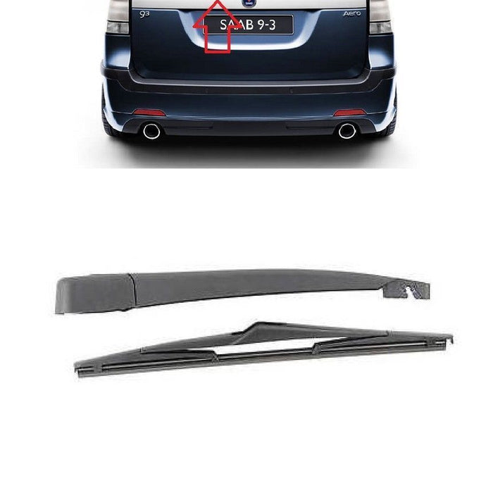 FOR SAAB 9-3 ESTATE 2007-WINDSCREEN  REAR WIPER ARM & BLADE 305MM