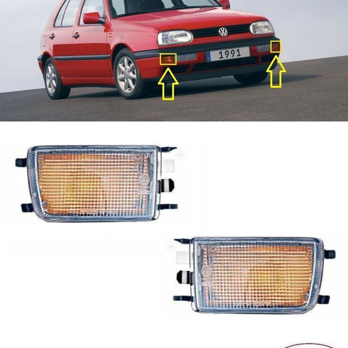 FOR VW GOLF MK3 92-98 FRONT INDICATOR REPEATER PAIR L+R