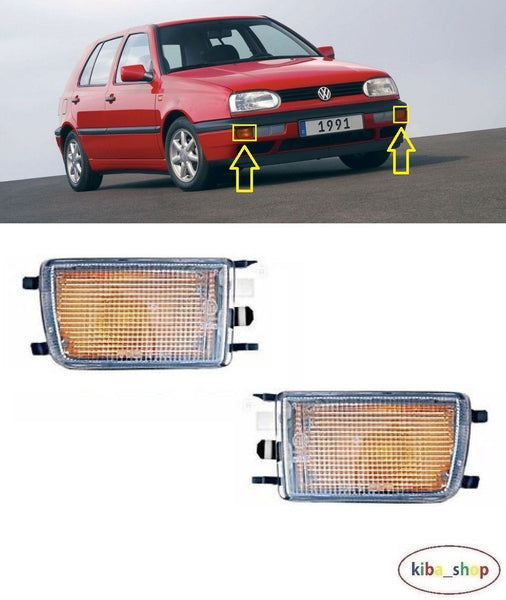 FOR VW GOLF MK3 92-98 FRONT INDICATOR REPEATER PAIR L+R